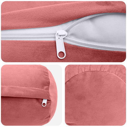 Cuscino con cuscino HEERLEN 2 pz Rosa Velluto