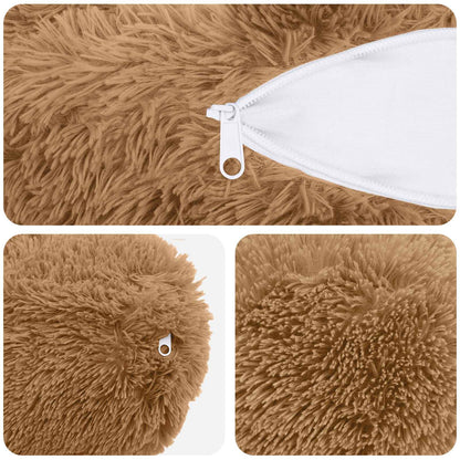 Cuscino con cuscino HEERLEN 6 pz Tortora Fleece PV | homemem39