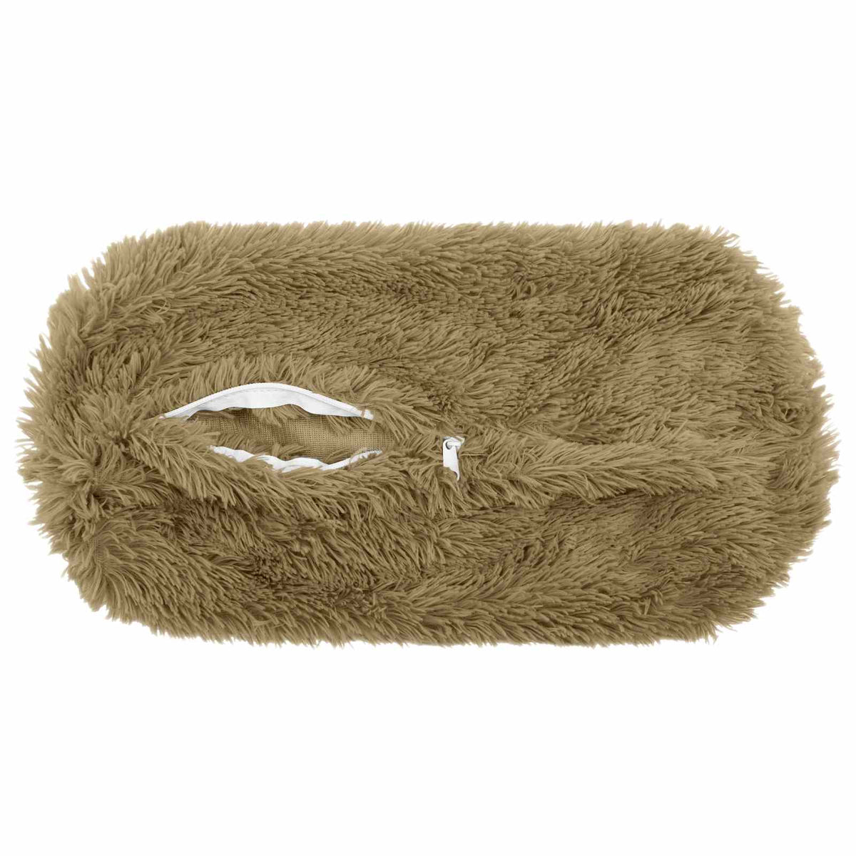 Cuscino con cuscino HEERLEN 2 pz Grigio Chiaro Fleece PV