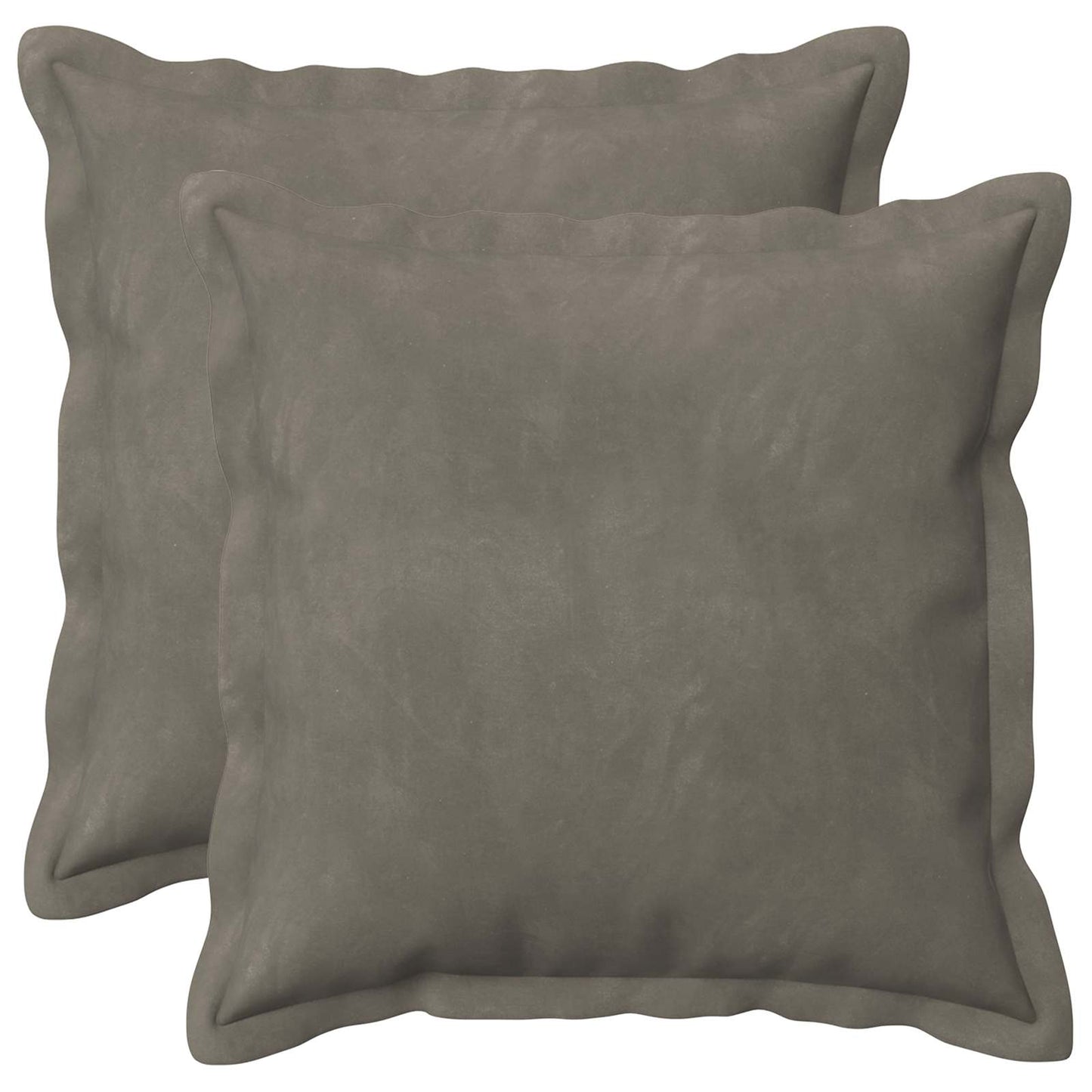 Cuscino con cuscino HOUTEN 2 pz Grigio Chiaro Velluto | homemem39