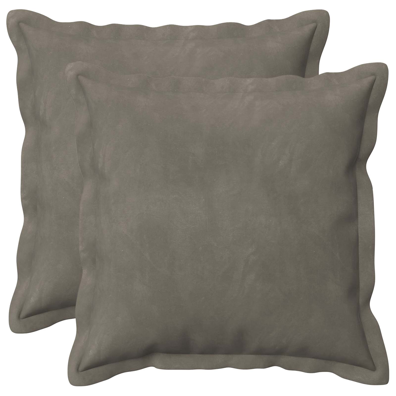 Cuscino con cuscino HOUTEN 2 pz Grigio Chiaro Velluto | homemem39