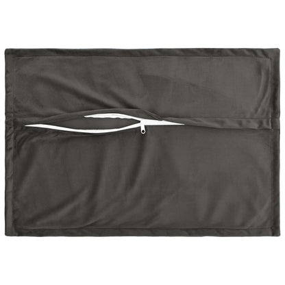 Cuscino con cuscino HOUTEN 2 pz Grigio Scuro Velluto | homemem39