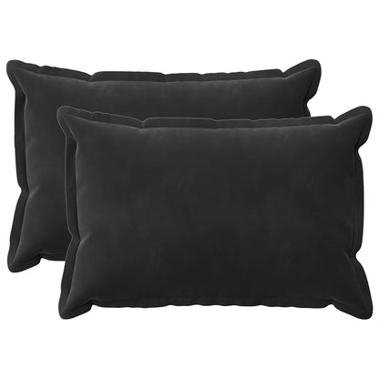 Cuscino con cuscino HOUTEN 2 pz Nero Velluto | homemem39