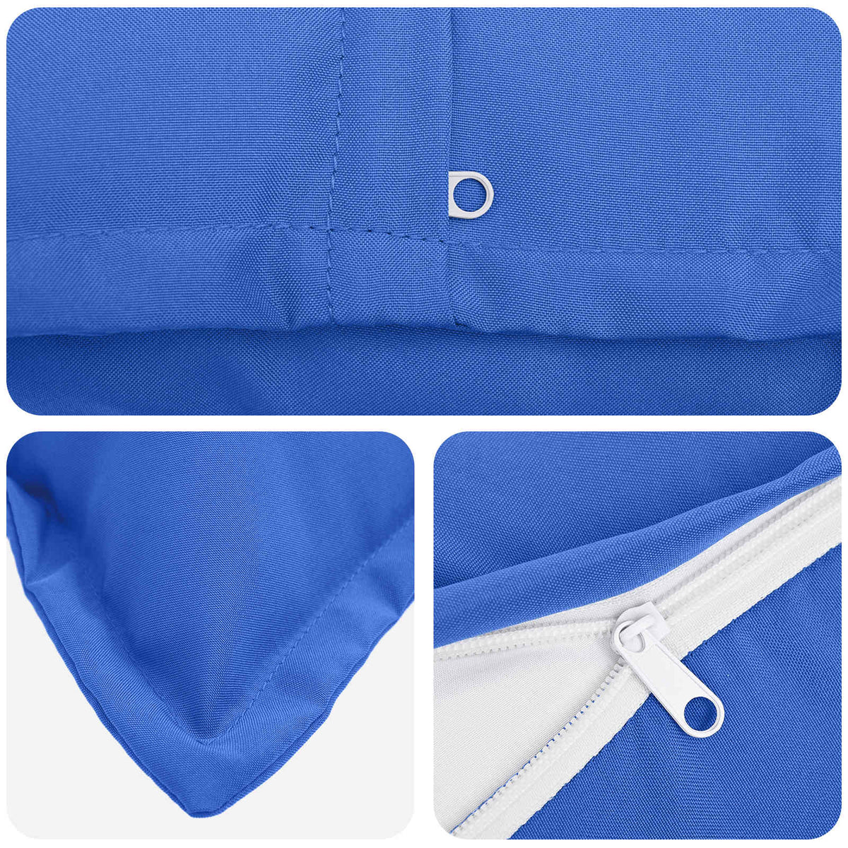 Cuscino con cuscino HOUTEN 2 pz Blu Reale Poliestere