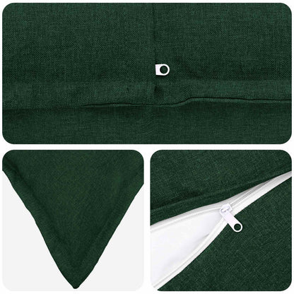 Cuscino 6 pz HOUTEN Verde Scuro 40 x 40 cm Lino