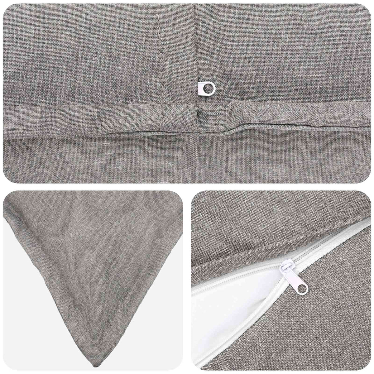Cuscino 2 pz HOUTEN Grigio Nuvola 40 x 40 cm Lino