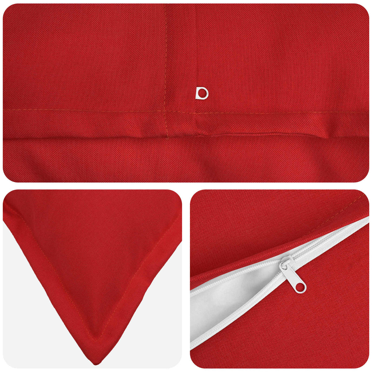 Cuscino 12 pz HOUTEN Rosso 40 x 40 cm Lino
