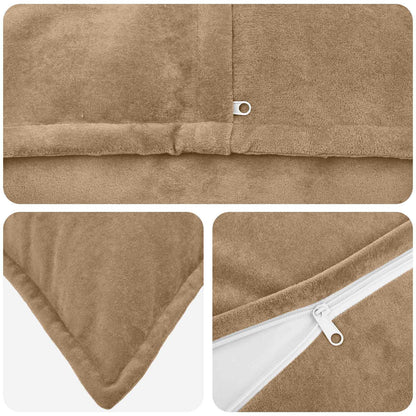 Cuscino 6 pz HOUTEN Tortora 40 x 40 cm Fleece in microfibra