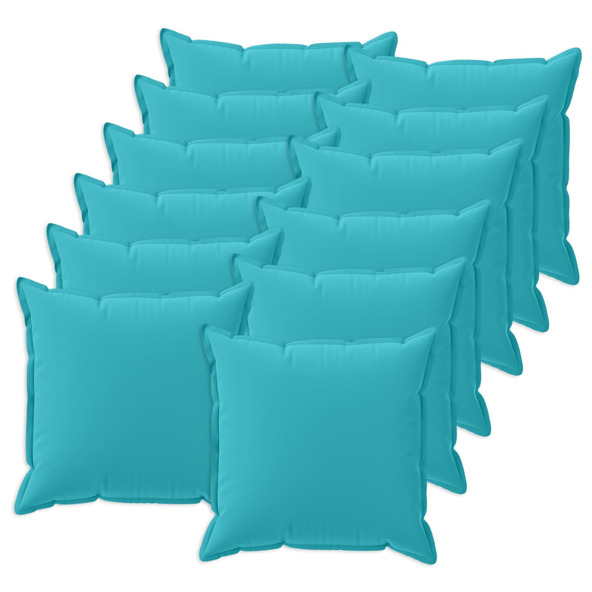 Cuscino 12 pz HOUTEN Turchese 40 x 40 cm Poliestere