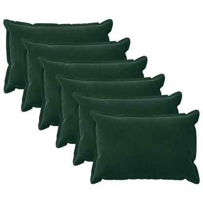 Cuscino con cuscino HOUTEN 6 pz Verde Scuro Velluto | homemem39