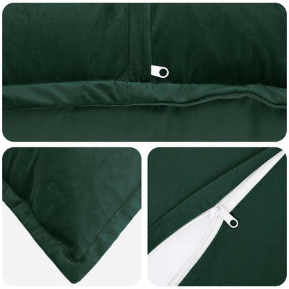 Cuscino con cuscino HOUTEN 6 pz Verde Scuro Velluto | homemem39