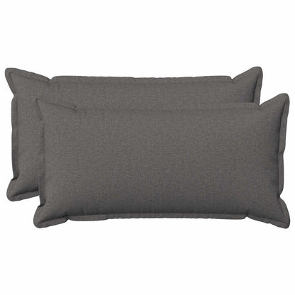 Cuscino 2 pz HOUTEN Grigio Chiaro 40 x 80 cm Lino