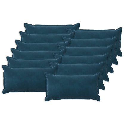 Cuscino con cuscino HOUTEN 12 pz Blu Velluto | homemem39