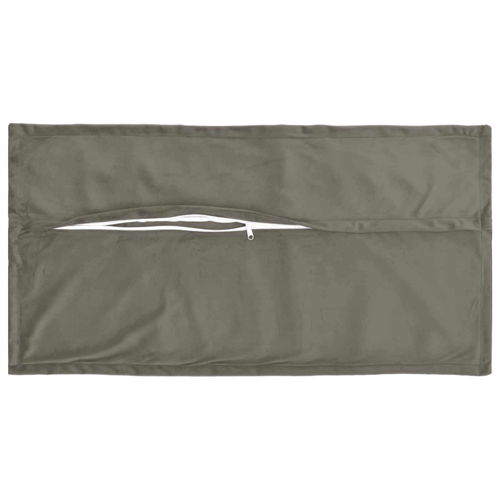 Cuscino con cuscino HOUTEN 2 pz Grigio Chiaro Velluto | homemem39