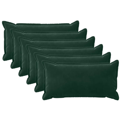Cuscino con cuscino HOUTEN 6 pz Verde Scuro Velluto | homemem39