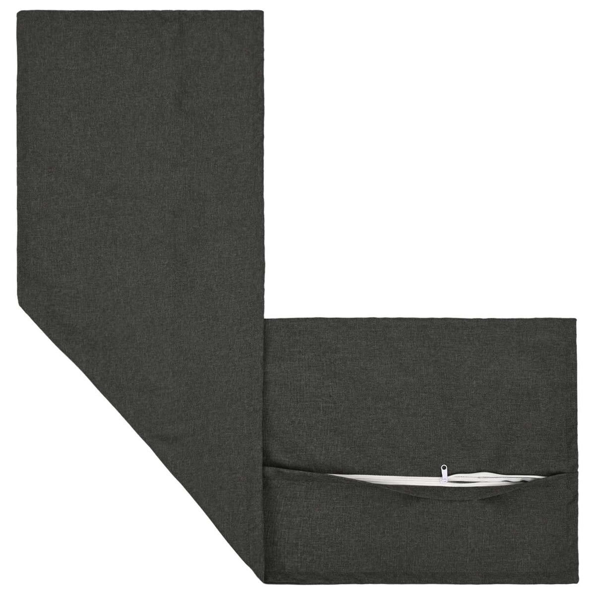 Cuscino 2 pz HOUTEN Grigio Scuro 40 x 145 cm Lino