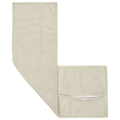 Cuscino con cuscino HOUTEN 2 pz Crema Fleece in microfibra | homemem39
