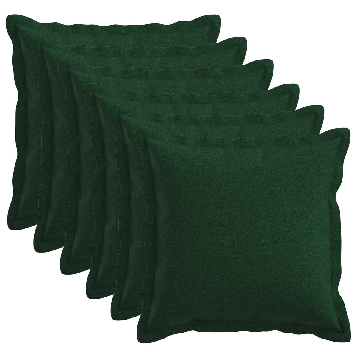 Cuscino con cuscino HOUTEN 6 pz Verde Scuro Lino