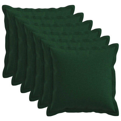 Cuscino con cuscino HOUTEN 6 pz Verde Scuro Lino