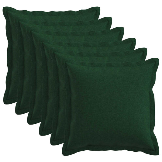 Cuscino con cuscino HOUTEN 6 pz Verde Scuro Lino