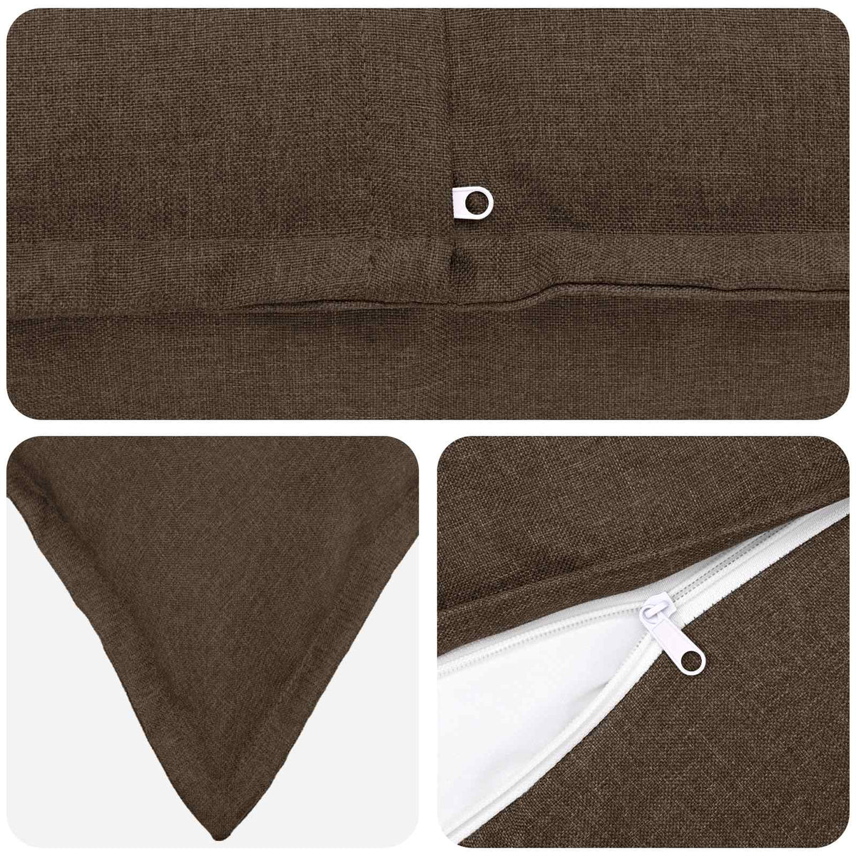 Cuscino con cuscino HOUTEN 6 pz Tortora Lino | homemem39