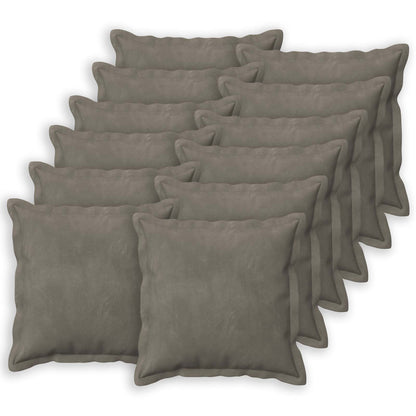 Cuscino con cuscino HOUTEN 12 pz Grigio Chiaro Velluto | homemem39