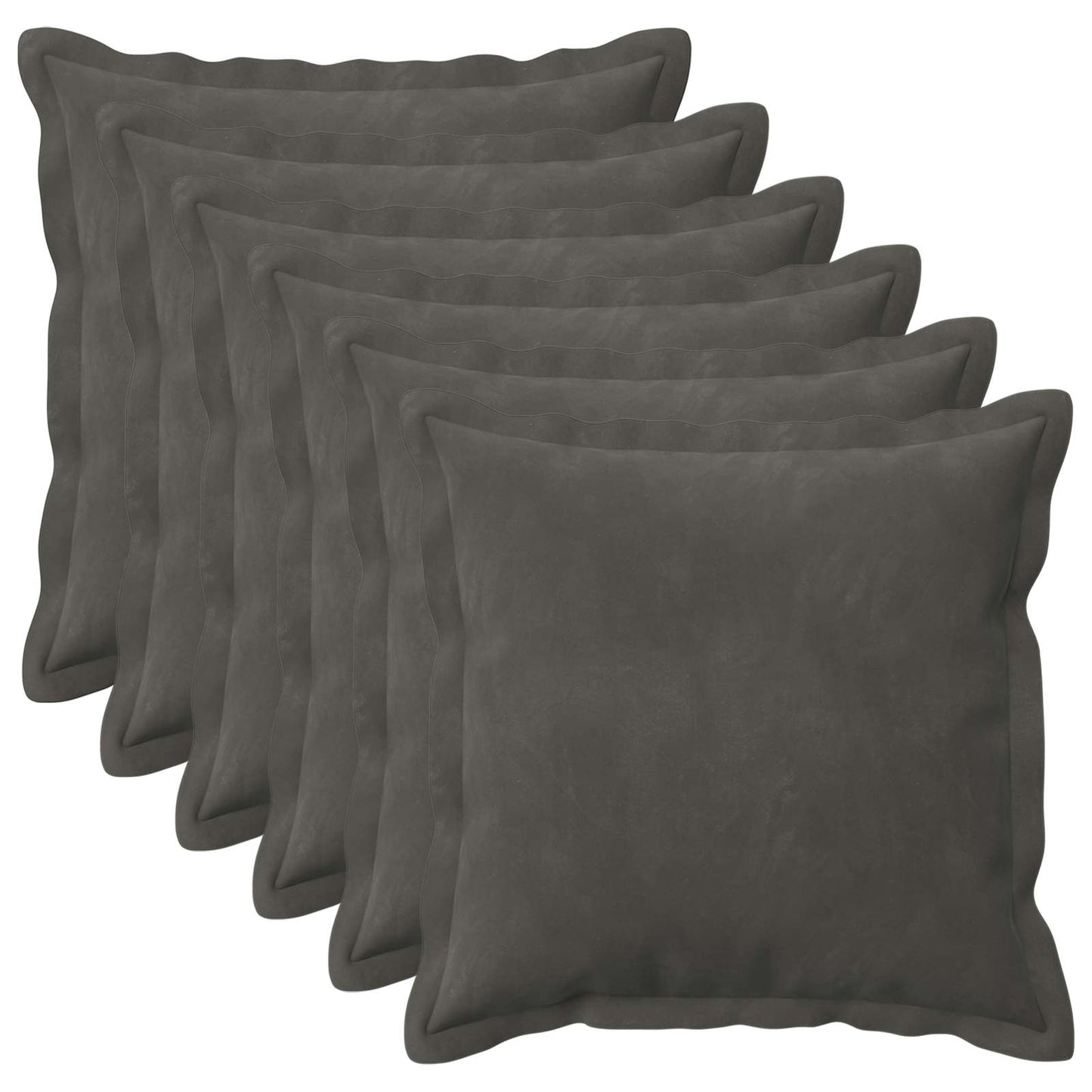 Cuscino con cuscino HOUTEN 6 pz Grigio Scuro Velluto | homemem39