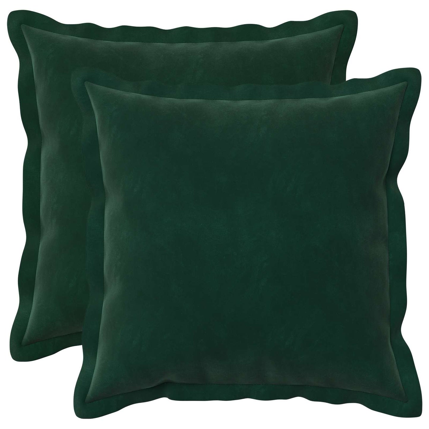 Cuscino con cuscino HOUTEN 2 pz Verde Scuro Velluto