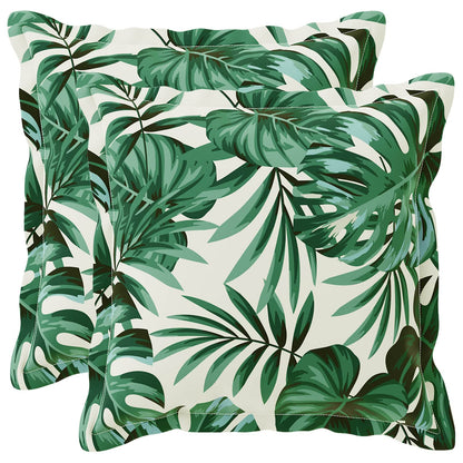 Cuscino Foglia HOUTEN 2 pz Motivo a Foglie Poliestere | homemem39