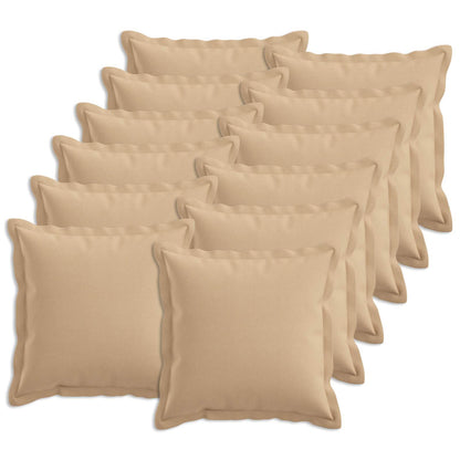 Cuscino 12 pz HOUTEN Crema 50 x 50 cm Lino