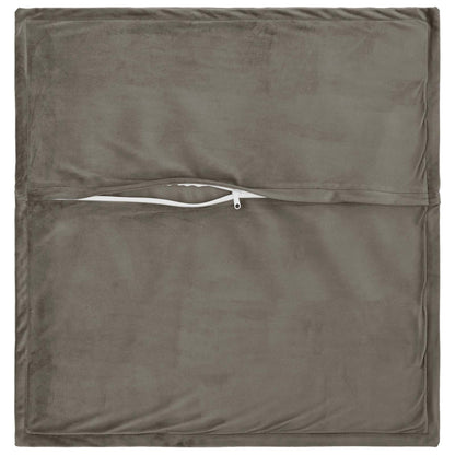 Cuscino con cuscino HOUTEN 2 pz Grigio Chiaro Velluto | homemem39