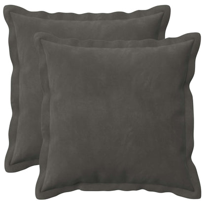 Cuscino con cuscino HOUTEN 2 pz Grigio Scuro Velluto | homemem39
