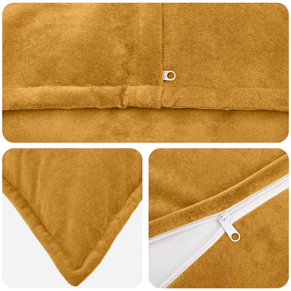 Cuscino 6 pz HOUTEN Giallo 50 x 50 cm Fleece in microfibra