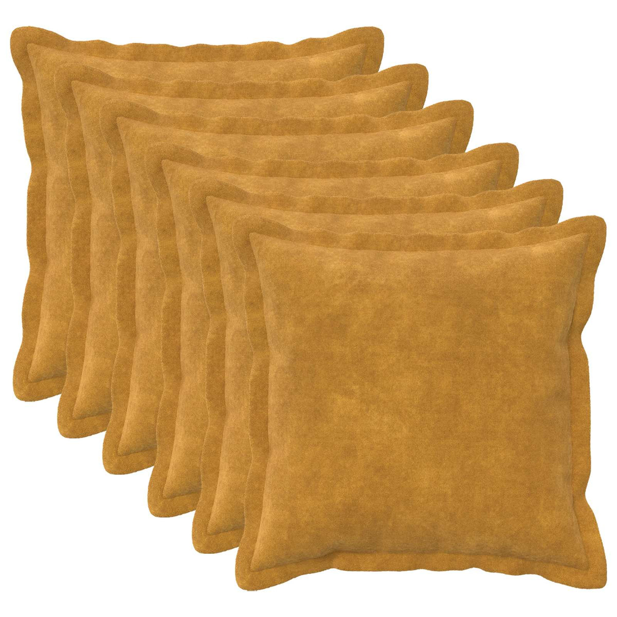 Cuscino 6 pz HOUTEN Giallo 50 x 50 cm Fleece in microfibra