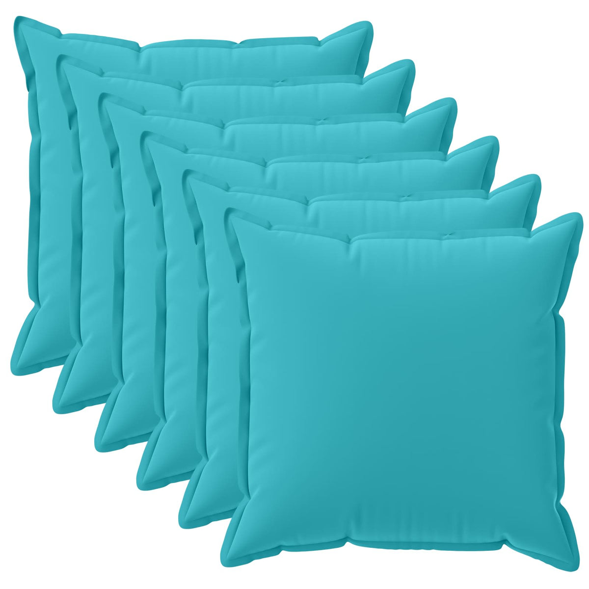 Cuscino con cuscino HOUTEN 6 pz Turchese Poliestere | homemem39