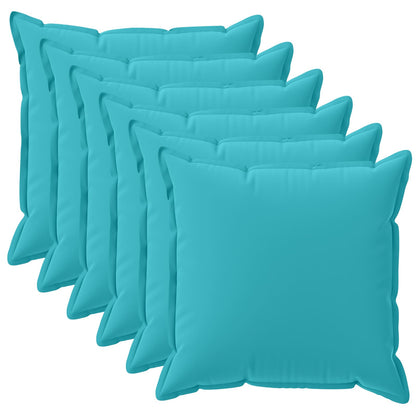 Cuscino con cuscino HOUTEN 6 pz Turchese Poliestere | homemem39