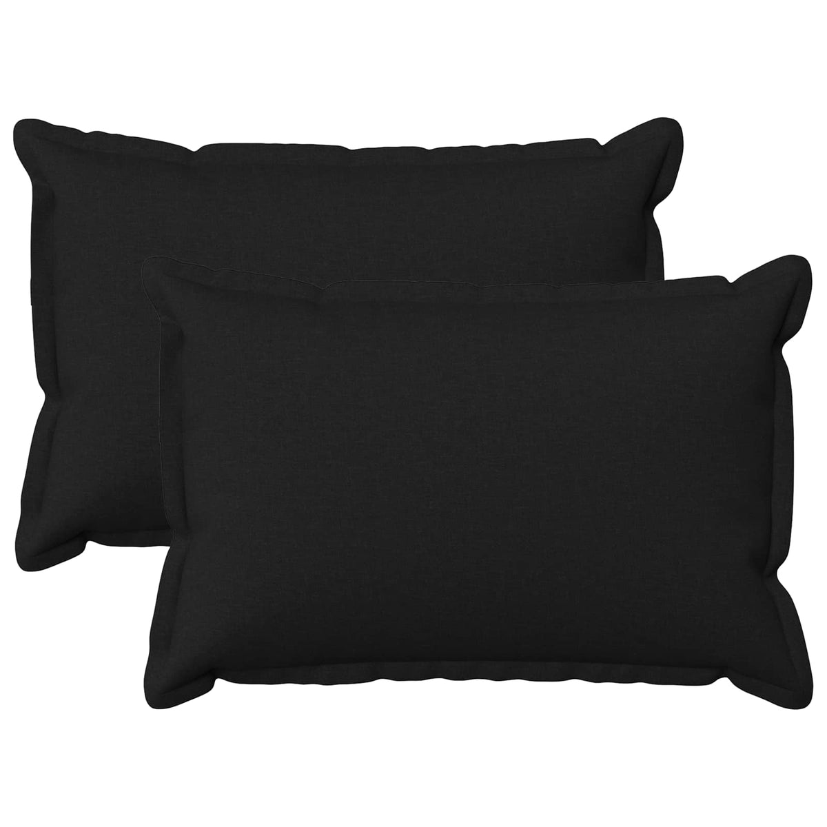 Cuscino 2 pz HOUTEN Nero 50 x 70 cm Lino