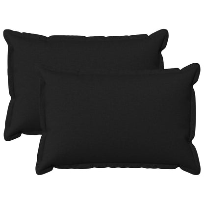 Cuscino 2 pz HOUTEN Nero 50 x 70 cm Lino
