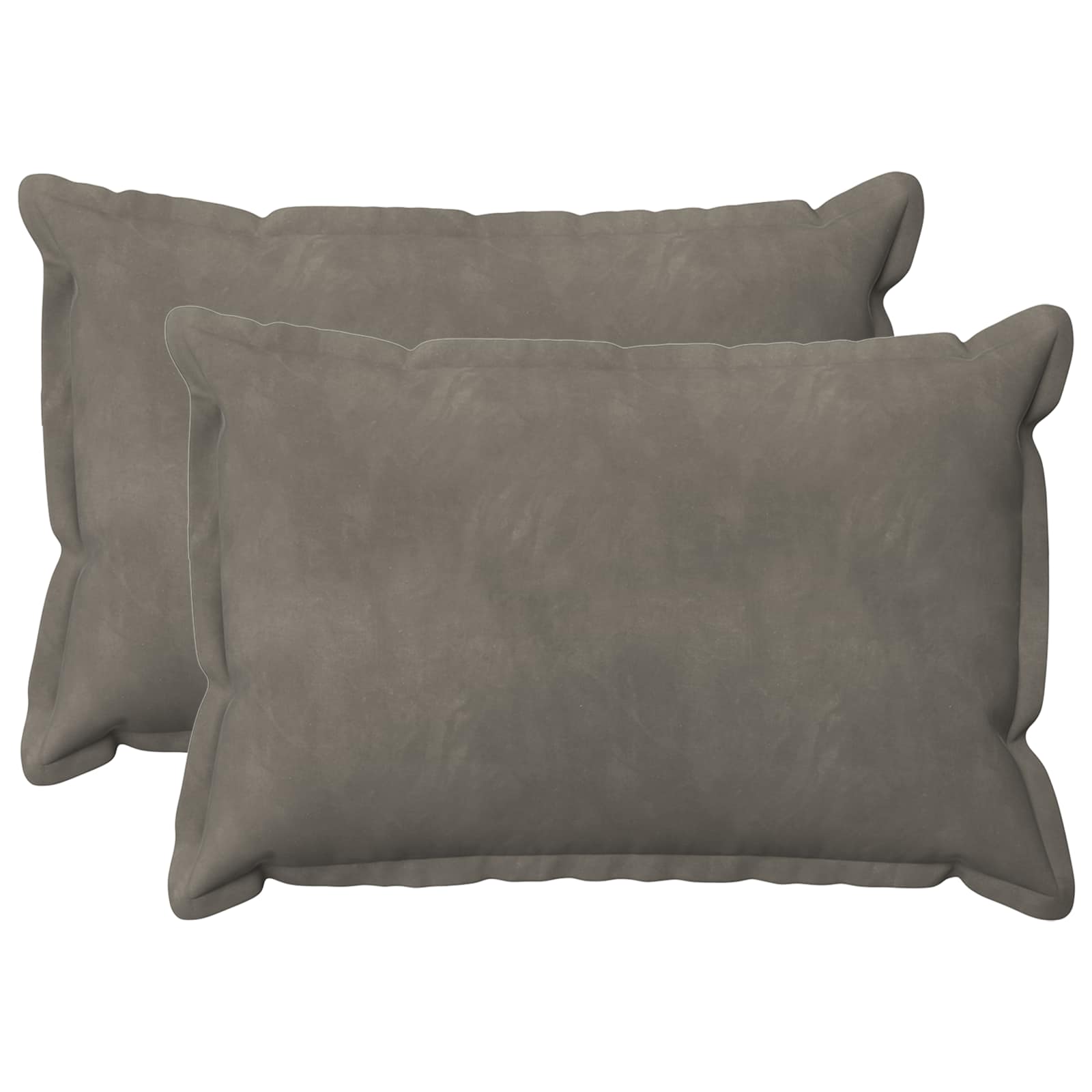 Cuscino con cuscino HOUTEN 2 pz Grigio Chiaro Velluto | homemem39