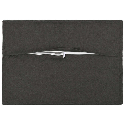 Cuscino 2 pz HOUTEN Grigio Scuro 50 x 80 cm Lino