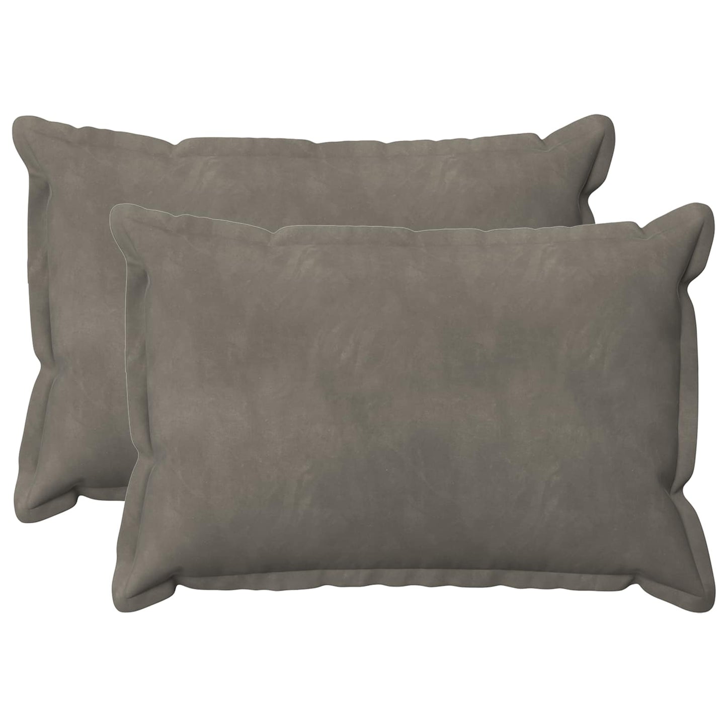 Cuscino con cuscino HOUTEN 2 pz Grigio Chiaro Velluto | homemem39
