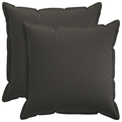 Cuscino 2 pz HOUTEN Grigio Scuro 60 x 60 cm Lino
