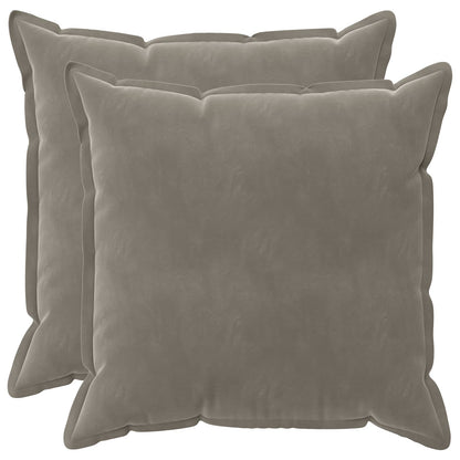 Cuscino con cuscino HOUTEN 2 pz Grigio Chiaro Velluto | homemem39