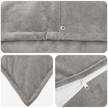 Cuscino HOUTEN 2 pz grigio chiaro Fleece in microfibra