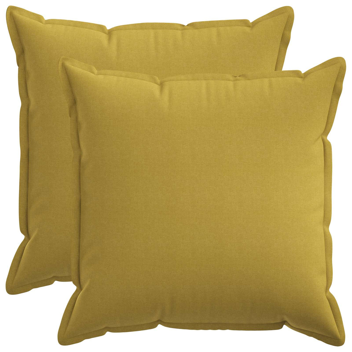 Cuscino 2 pz HOUTEN Verde chiaro 65 x 65 cm Lino