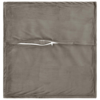 Cuscino con cuscino HOUTEN 2 pz Grigio Chiaro Velluto | homemem39
