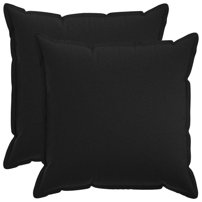 Cuscino 2 pz HOUTEN Nero 70 x 70 cm Lino