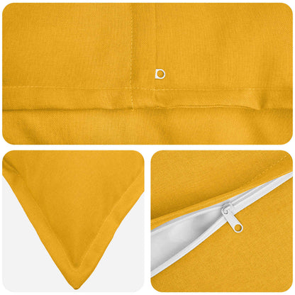 Cuscino 2 pz HOUTEN Giallo Chiaro 70 x 70 cm Lino