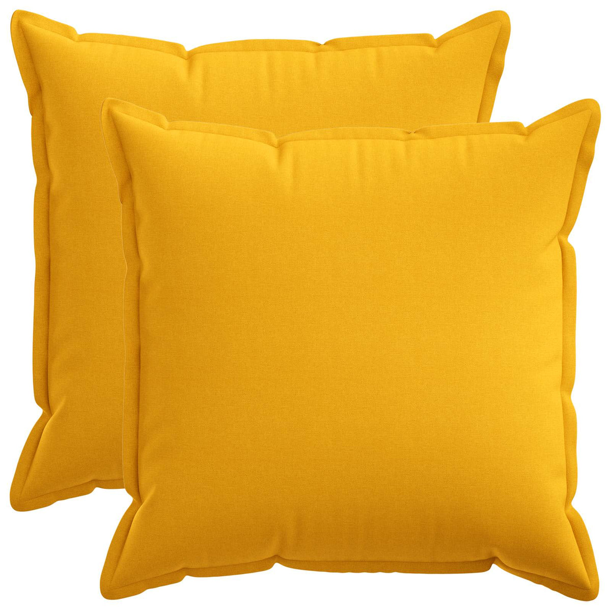 Cuscino 2 pz HOUTEN Giallo Chiaro 70 x 70 cm Lino
