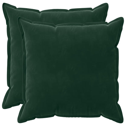 Cuscino con cuscino HOUTEN 2 pz Verde Scuro Velluto
